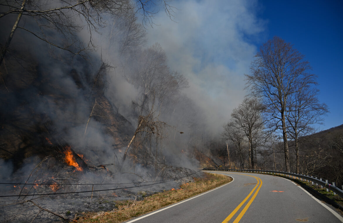 Wildfire in North Carolina