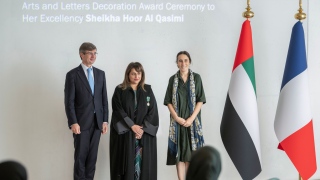 Hoor Al Qasimi recognised as Officer of Order of Arts, Letters by France