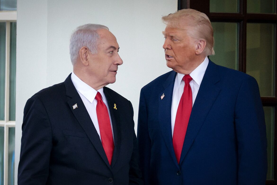President Trump Meets With Visiting Israeli PM Netanyahu At The White House