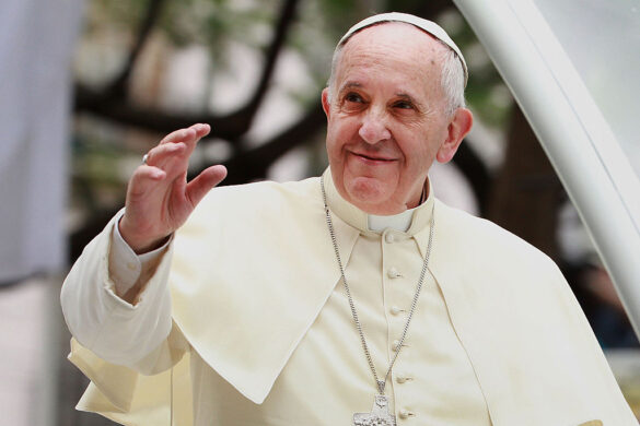 Pope Francis Waves