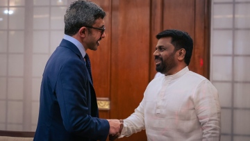 President of Sri Lanka receives Abdullah bin Zayed, discusses bilateral relations