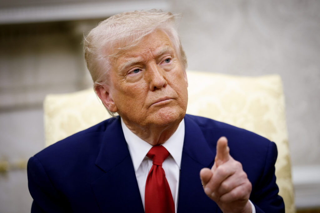 President Trump Meets With Visiting Israeli PM Netanyahu At The White House