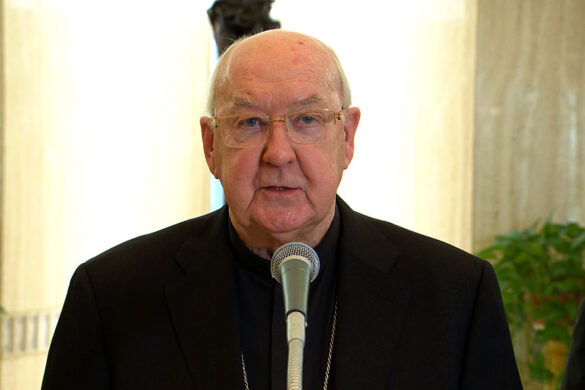 Cardinal Kevin Farrell, Camerlengo of the Apostolic Chamber, announced the death of Pope Francis from the Casa Santa Marta in Vatican City on April 21, 2025. 