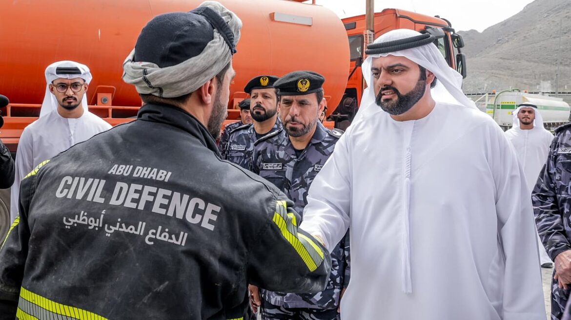 Fujairah Crown Prince commends emergency teams after industrial oil tank fire