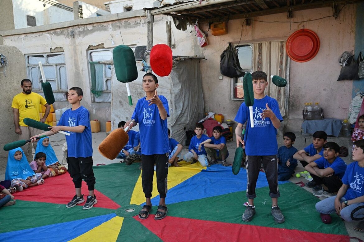 Kabul’s children find joy and wonder at rooftop circus