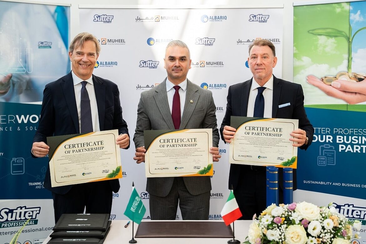 Muheel advances innovative and sustainable professional cleaning in Saudi Arabia through strategic partnership with Sutter Group and Al Bariq