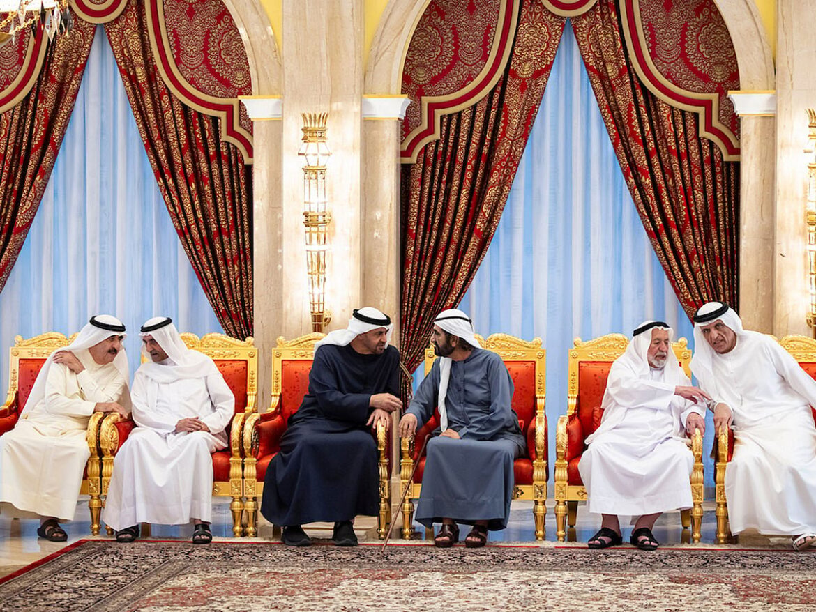 UAE Rulers and Crown Princes offer condolences to Sheikh Mohammed on passing of Sheikh Ahmed bin Rashid