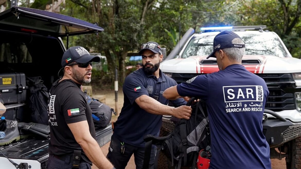 UAE Search and Rescue Team continues relief operations in flood-hit Nepal