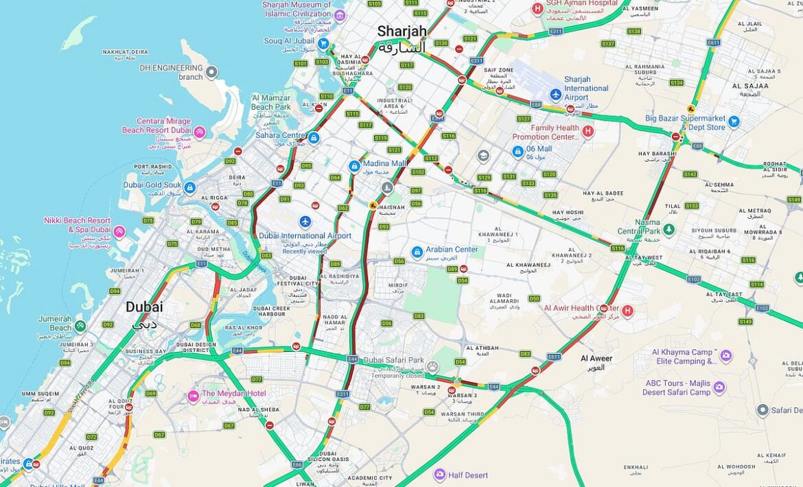 UAE evening traffic: Heavy congestion hits Abu Dhabi, Dubai, Sharjah and Ajman