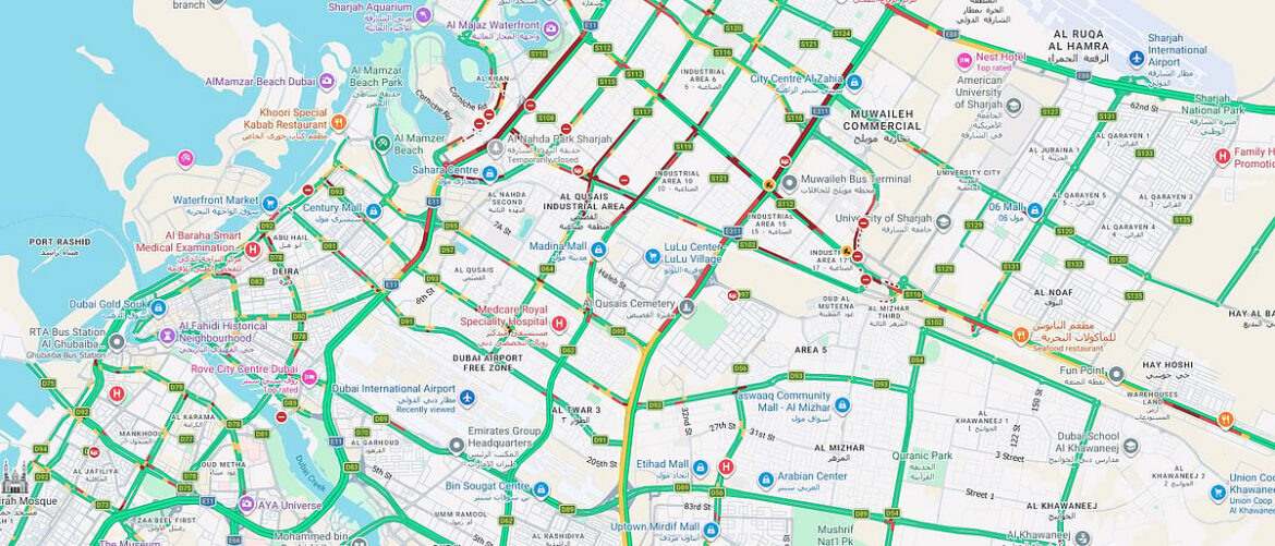 UAE traffic update: Monday morning rush builds up on Sharjah-Dubai roads