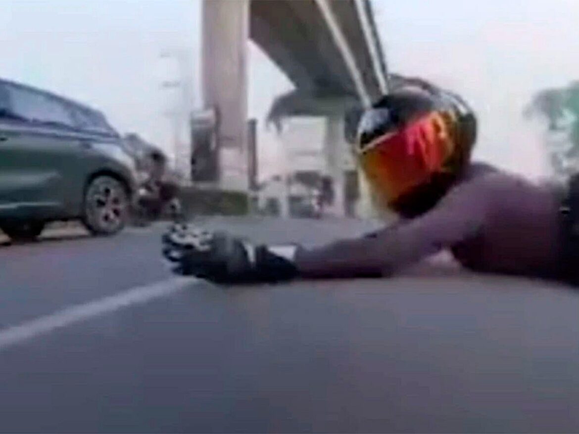 Woman biker hit by car after alleged road rage in Gurugram