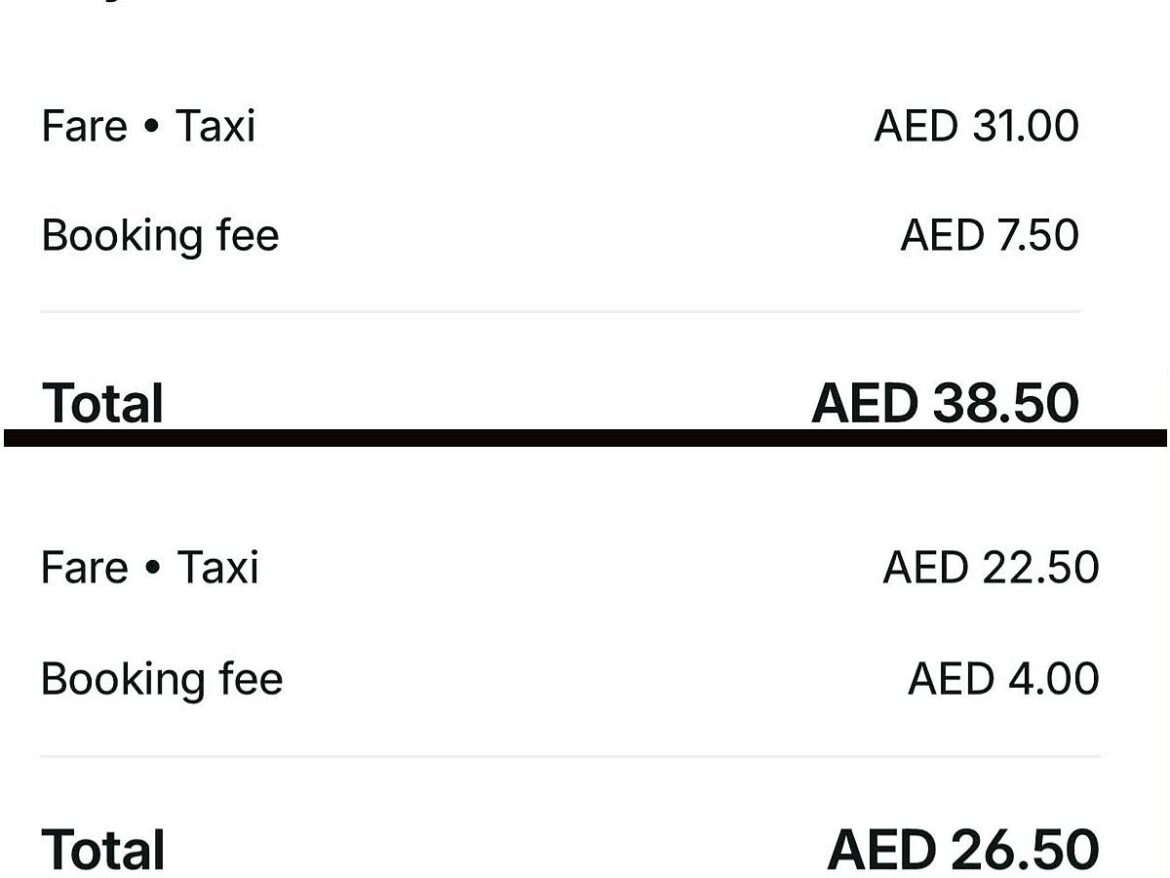 TAXI FEE