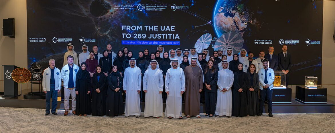 Sheikh Hamdan attends unveiling of asteroid probe